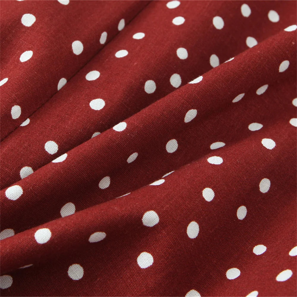 women's dress is fashionable slim and slimming with a polka dot temperament It is a new summer dress