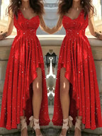 Women Evening Dresses Sexy Elegant Red Cocktail Party Chic Gala Graduation Luxury Formal Occasion Bridesmaid Gown Dress Clothes