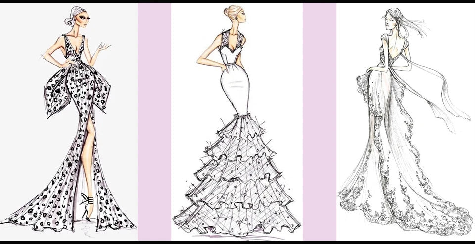 Women'S Evening Dresses Customize A-Line Deep V-Neck Formal Occasion Dresses Floor-Length Zipper Up Long Sleeves Dresses