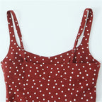 women's dress is fashionable slim and slimming with a polka dot temperament It is a new summer dress