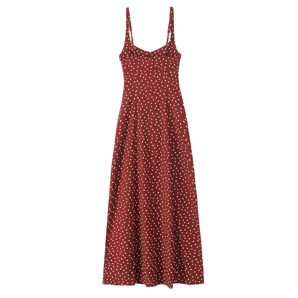 women's dress is fashionable slim and slimming with a polka dot temperament It is a new summer dress