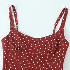 women's dress is fashionable slim and slimming with a polka dot temperament It is a new summer dress